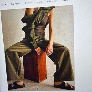 We The Free Electric Feels NWT wide Leg Jean 31